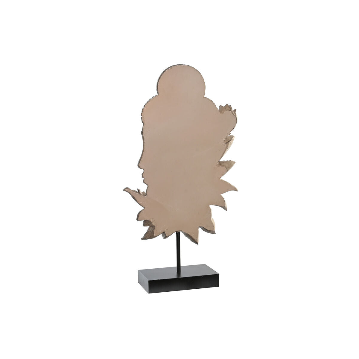 Buddha koristehahmo 23 x 8 x 42 cm, 2 kpl, metallia & hartsia, musta/ruskea