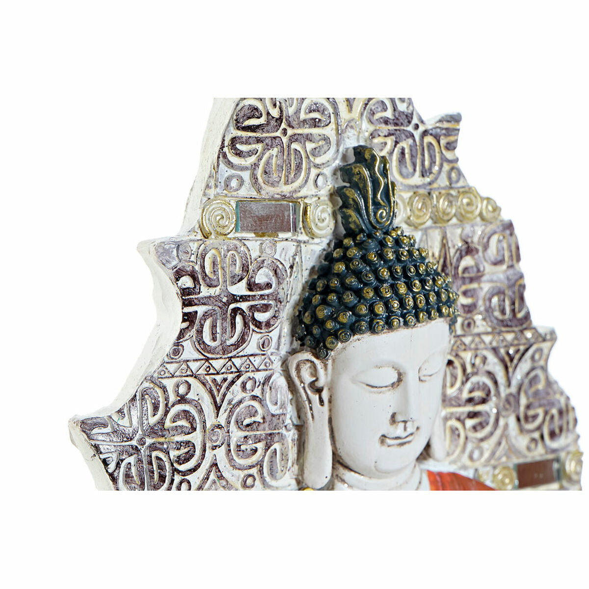 Buddha seinäkoriste 3 kpl - sininen, punainen & kullattu, 19×3,1×26,5 cm