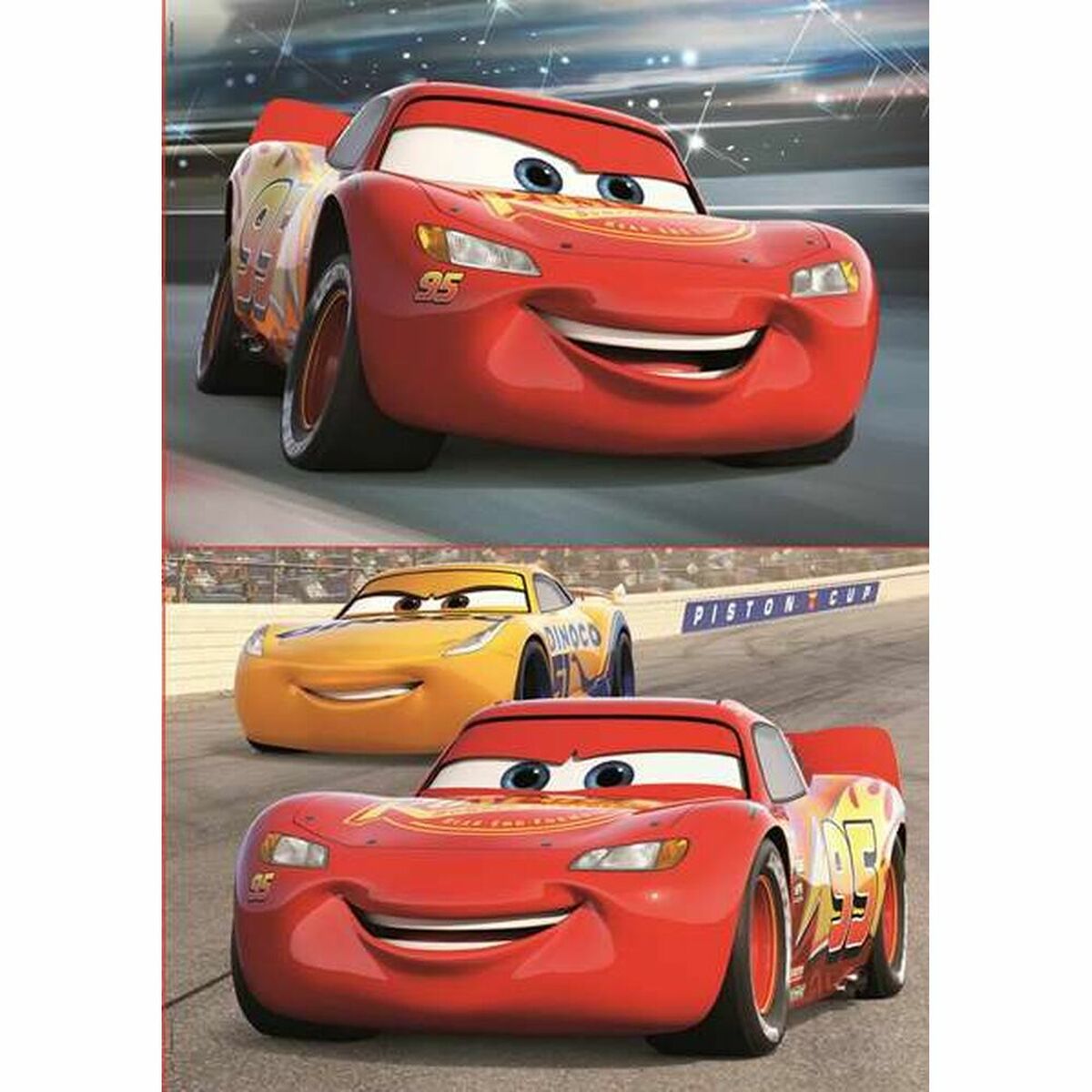 Cars 3 -palapeli 96 palaa, lasten palapeli 4–6 v, monivärinen sisäleikkiin