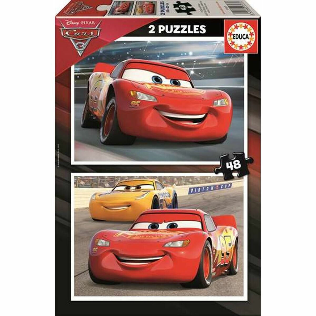 Cars 3 -palapeli 96 palaa, lasten palapeli 4–6 v, monivärinen sisäleikkiin