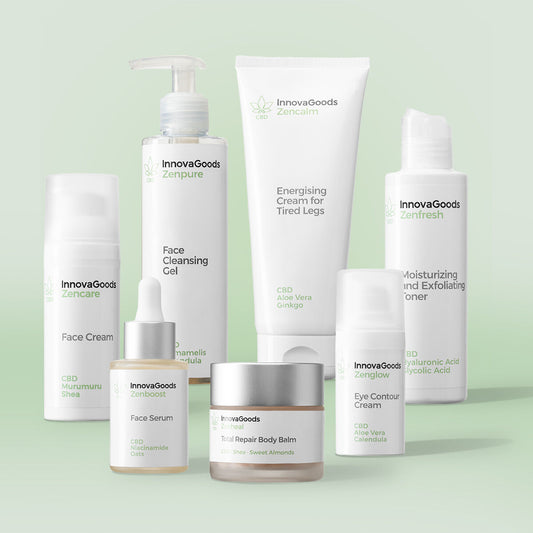 CBD kasvojen ja vartalon rutiinipaketti - vegaaninen, yli 90 % luonnollista