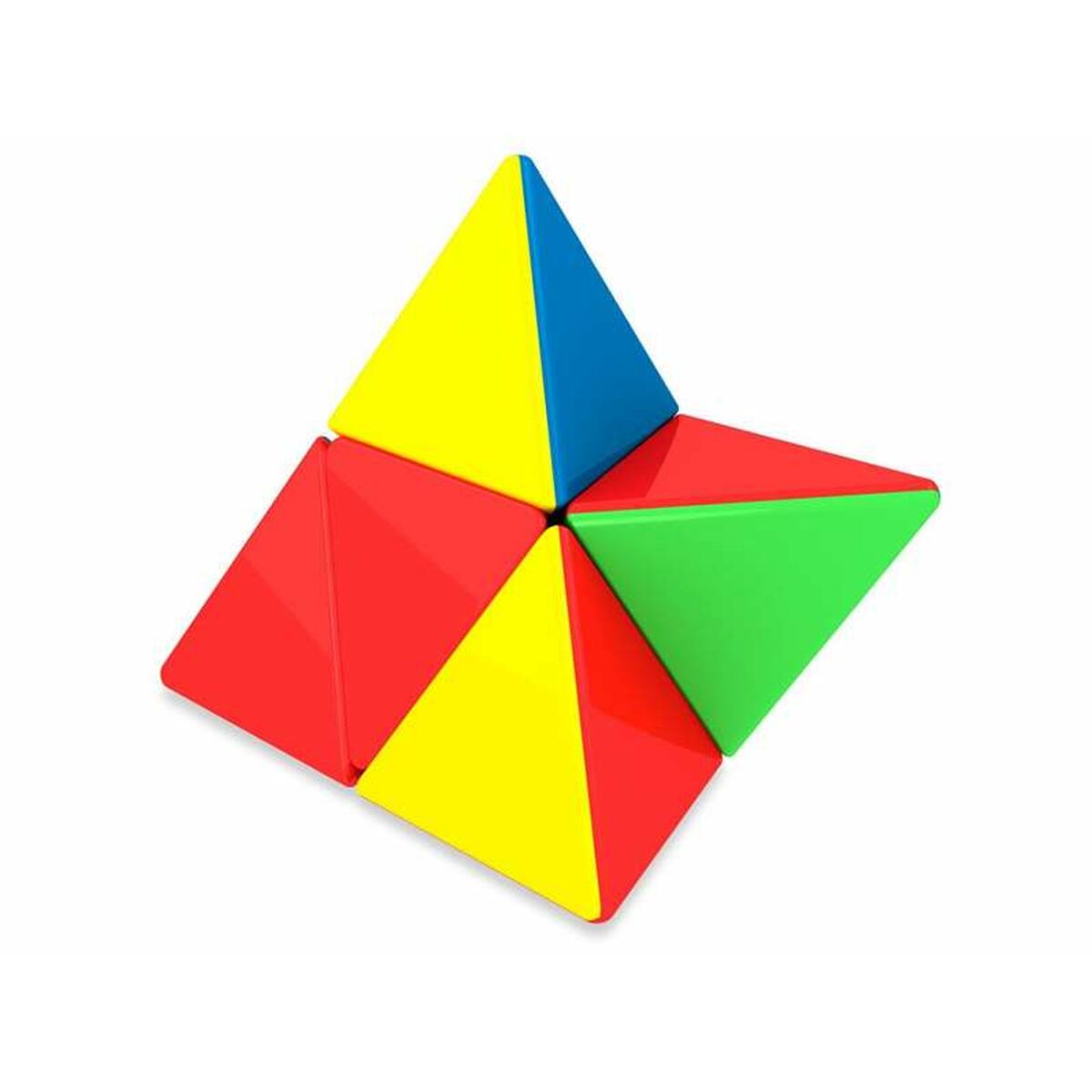 Delta cube 2x2x2 palapeli, monivärinen pyramidi-älypeli 6-vuotiaille Cayro