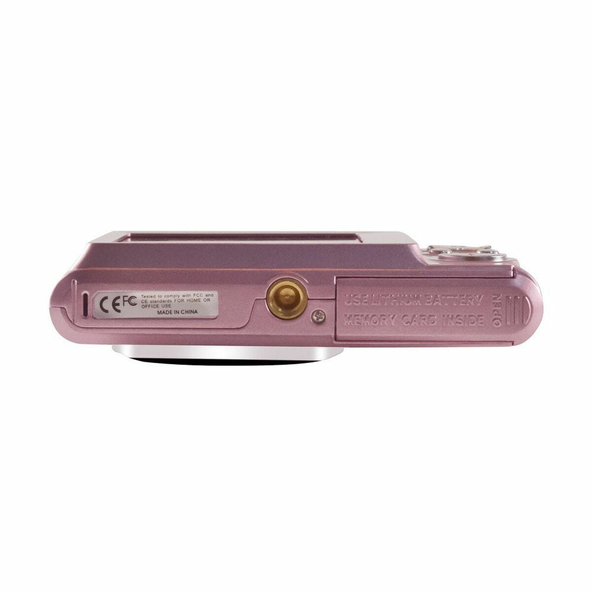 Digikamera 21 MP, HD-video & 2.4" TFT-näyttö, microSD, pinkki kompaktikamera