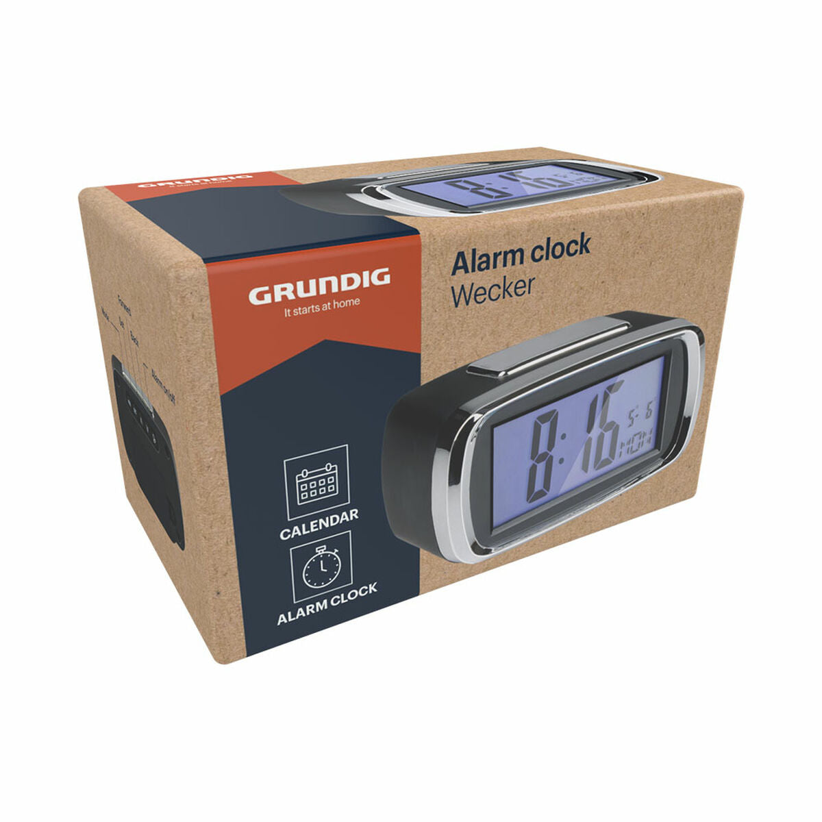 Digitaalinen herätyskello, suuri LCD-näyttö & taustavalo, snooze, Grundig