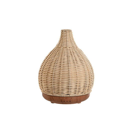Eteerinen öljydiffuuseri 220 ml, USB, bambukori, vaalea ruskea - kotiin