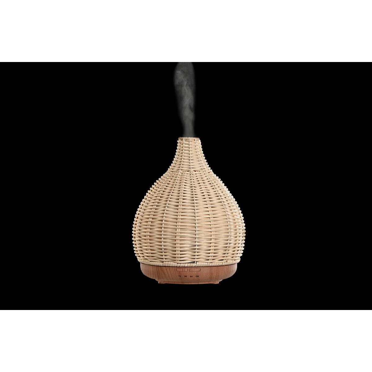 Eteerinen öljydiffuuseri 220 ml, USB, bambukori, vaalea ruskea - kotiin