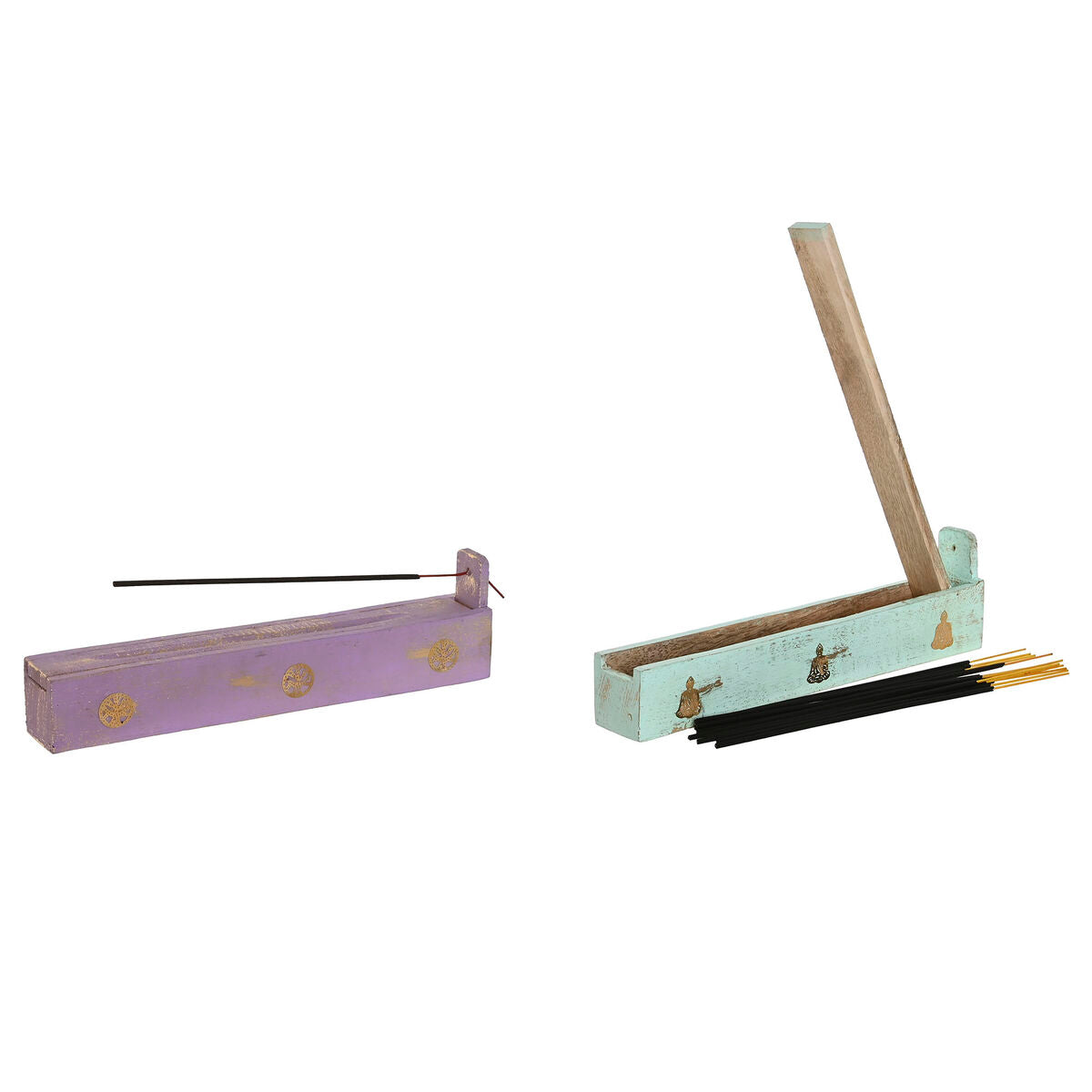 Eteeristen öljyjen poltin puu, moniväri - kodin tuoksuille, 24 x 4 x 6 cm, 12 kpl / 6 osaa