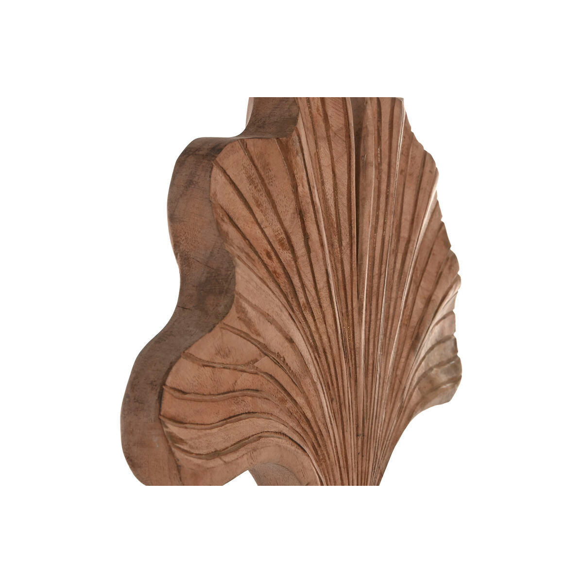 Koristehahmo ginkgo 60 cm, mango-puu & musta rautajalusta, moderni, pöytäkoriste