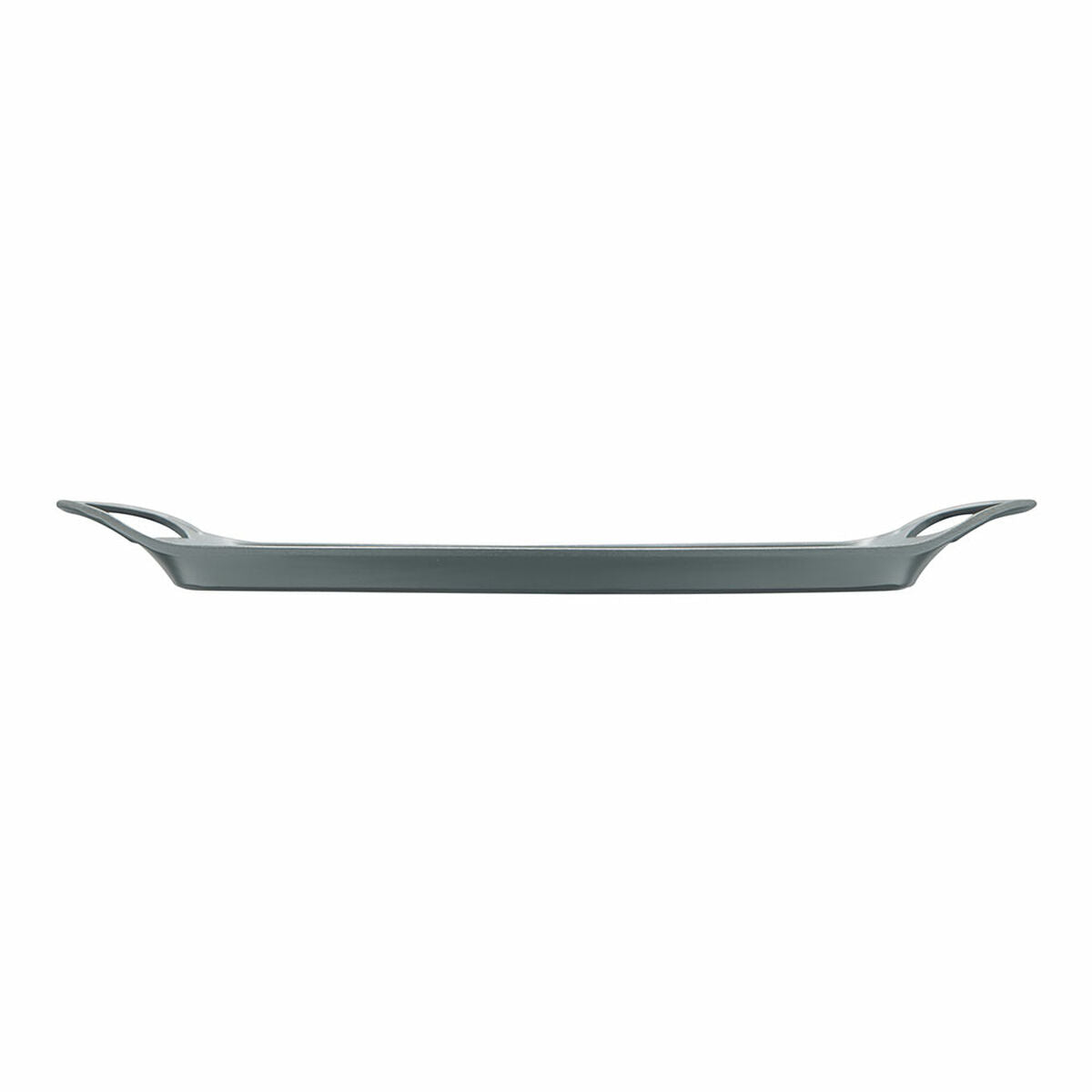 Grillipannu 36,9 x 24,6 cm, harmaa, kahvoilla - paistovuoka tarjoiluun grilliin