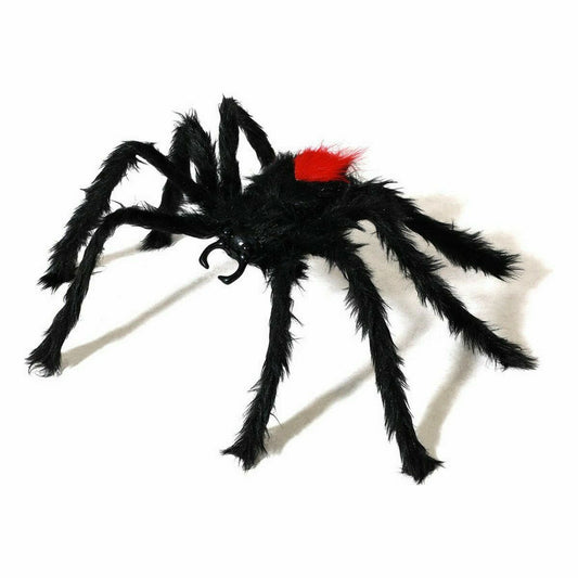 Halloween hämähäkki koriste musta, karvainen koriste sisätiloihin & juhliin