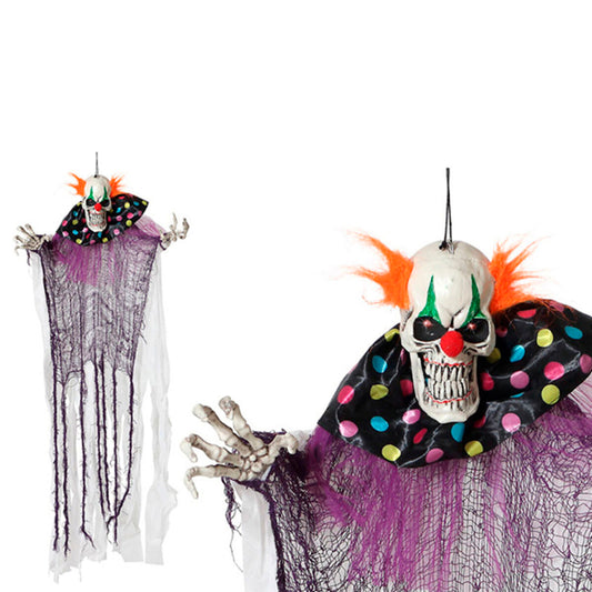 Halloween pelle, valaistu riippuva paha miespelle koriste 120 x 80 x 10 cm