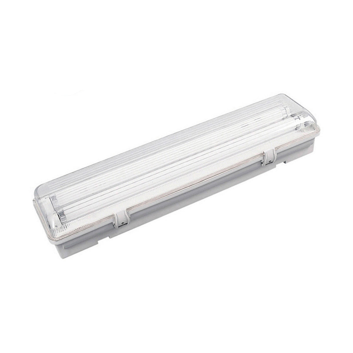Ilmatiivis LED-valaisin IP65, polykarbonaatti suojakuori 155 cm harmaa ulkotiloihin