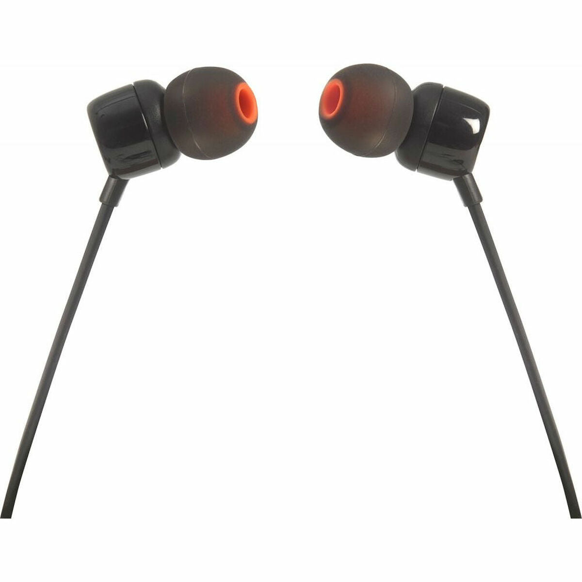 In-ear-kuulokkeet 3,5 mm, mikrofoni, mustat, syvä basso, varatyynyt - JBL T110