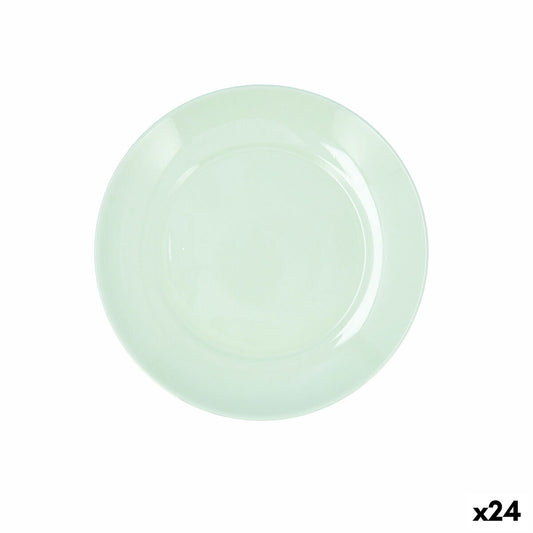 Jälkiruokalautanen 18 cm, pinoitava lasi, vihreä, 24 kpl, astianpesuun