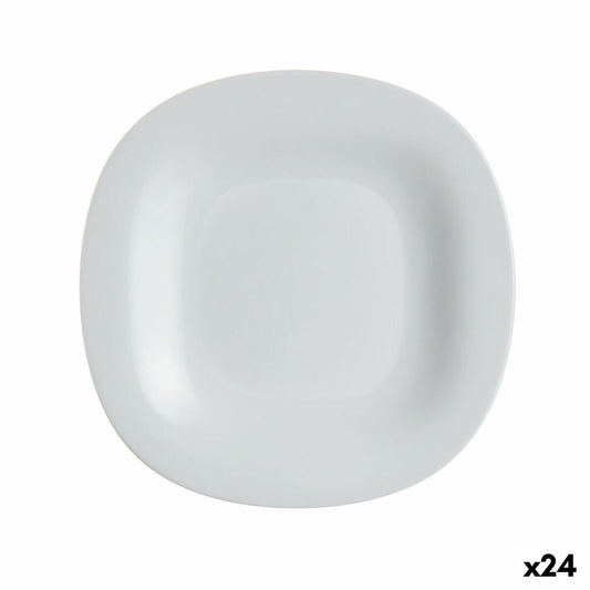 Jälkiruokalautanen Ø 19,5 cm, harmaa lasi, 24 kpl - tarjoiluun