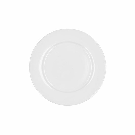 Jälkiruokalautanen 19 cm, keramiikka valkoinen, 12 kpl, pinottava, astiastoon