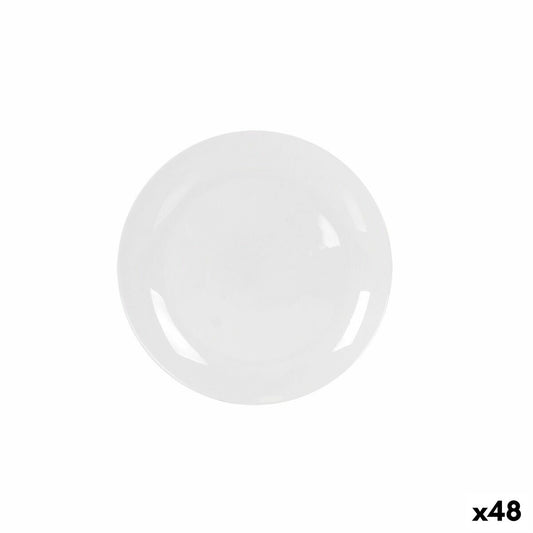 Jälkiruokalautanen 19 cm, 48 kpl - valkoinen, pieni lautanen tarjoiluun