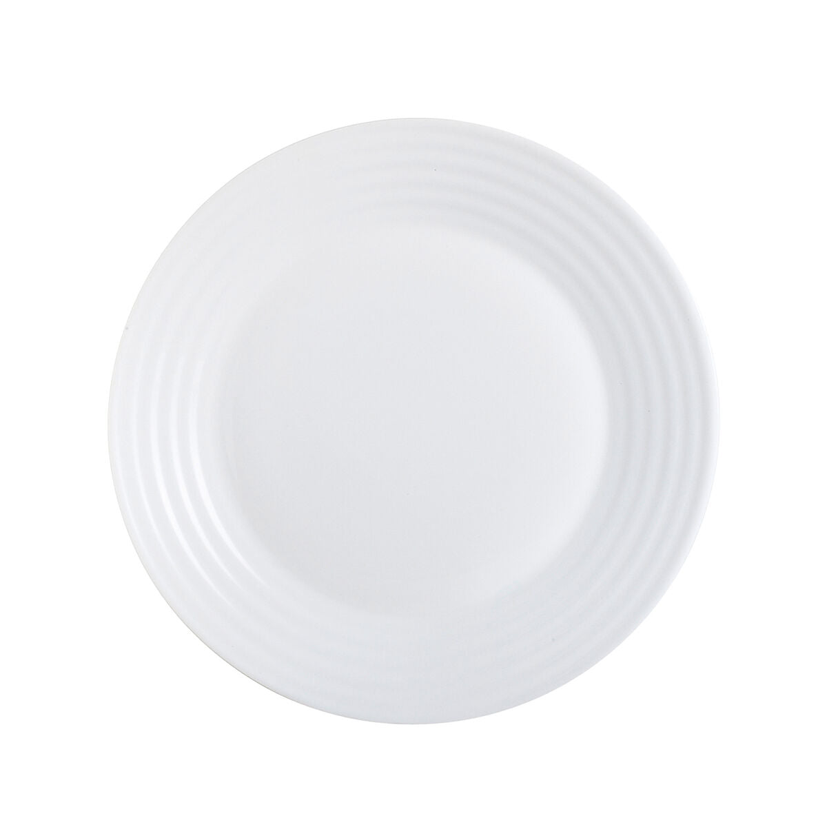 Jälkiruokalautanen 19 cm lasinen valkoinen, 24 kpl - kahviloihin & kotiin