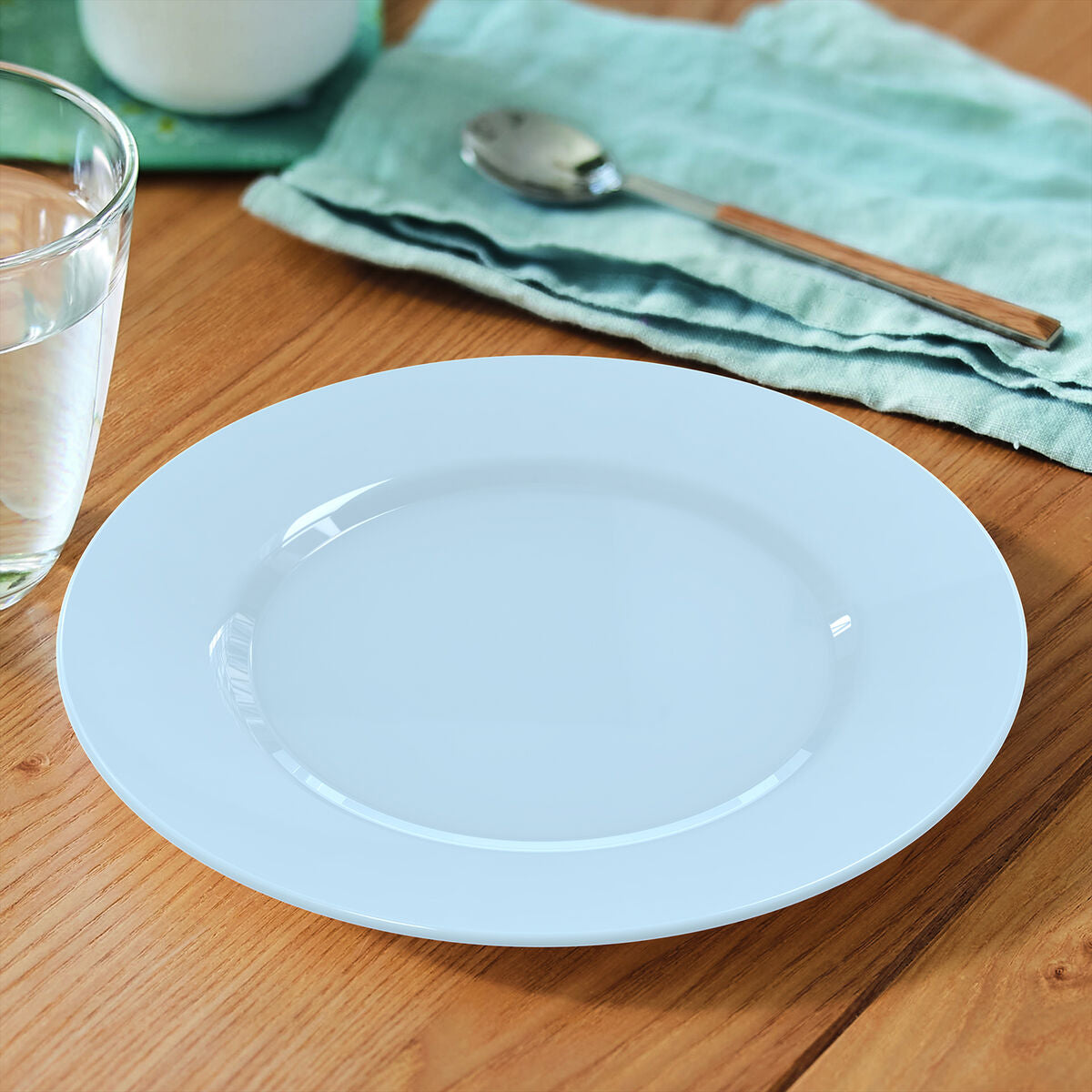 Jälkiruokalautanen Ø 19 cm, sininen lasi, pinottava 24 kpl Luminarc