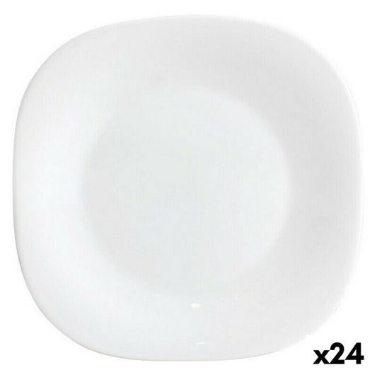 Jälkiruokalautanen 20 cm, lasia, 24 osaa, valkoinen, konepestävä, ravintola