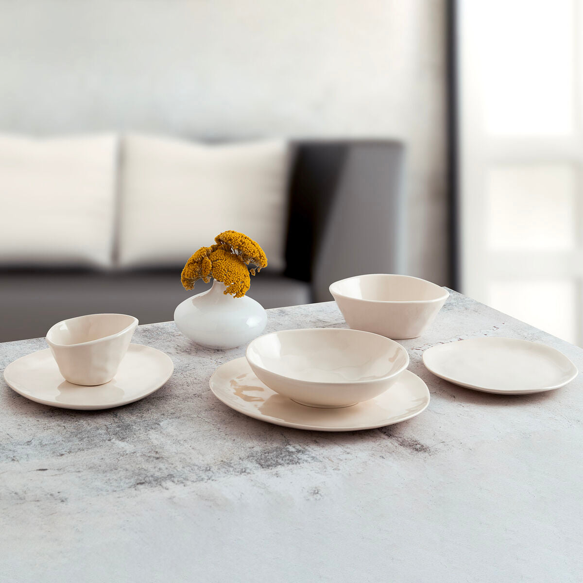 Jälkiruokalautanen Ø 20 cm, keraaminen, mikroaaltovarma, astianpesukone 12 kpl