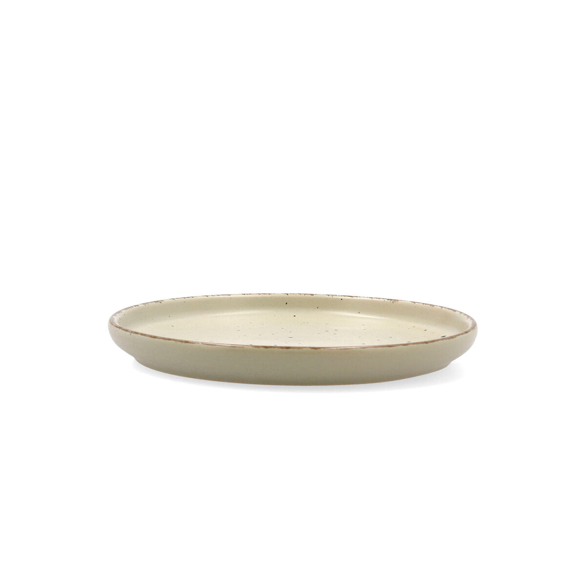 Jälkiruokalautanen 20 x 2,5 cm keramiikka, käsinmaalattu, 6 kpl, vihreä