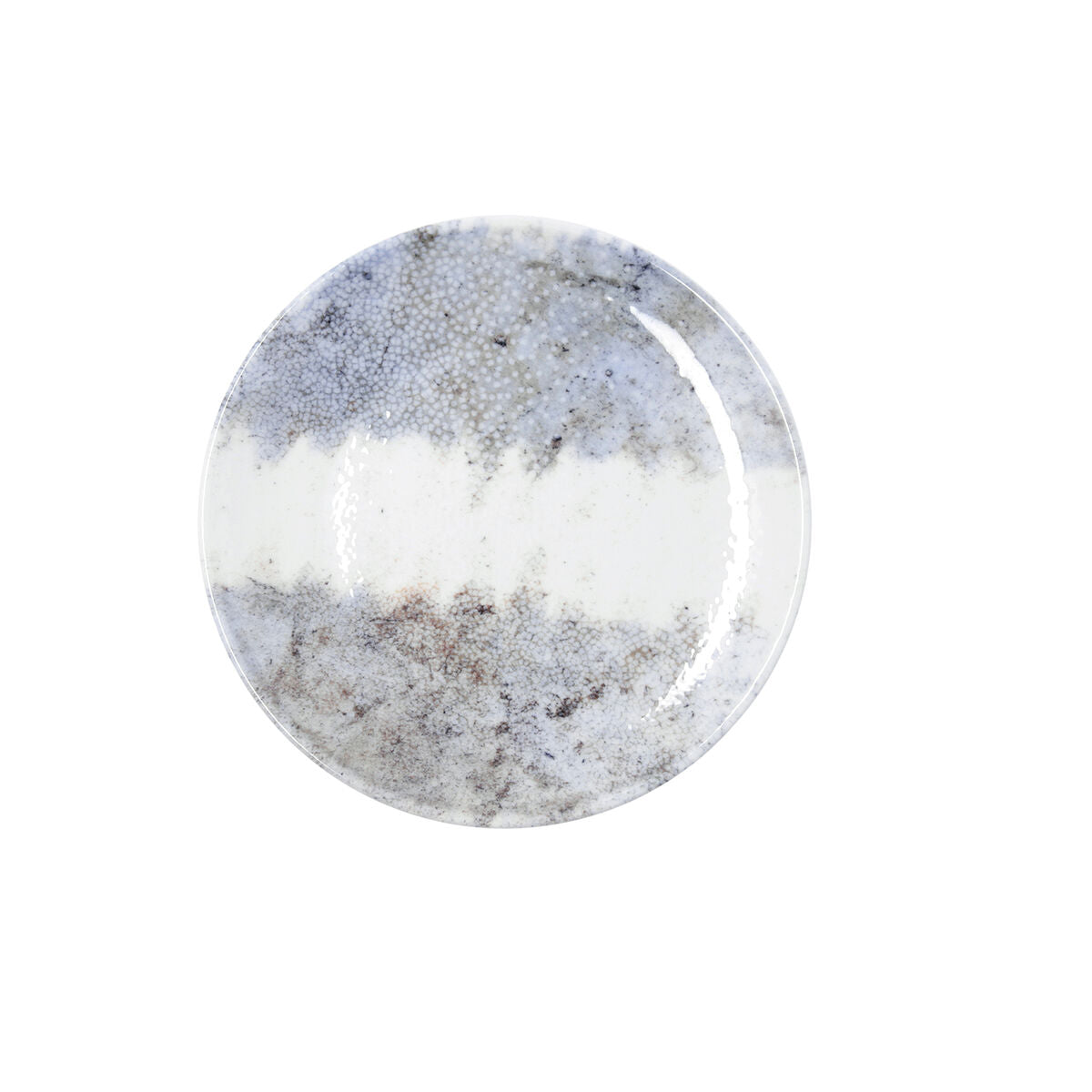 Jälkiruokalautanen Ø 21 cm, pinoava beige keramiikka 6 kpl, pöytään & juhliin