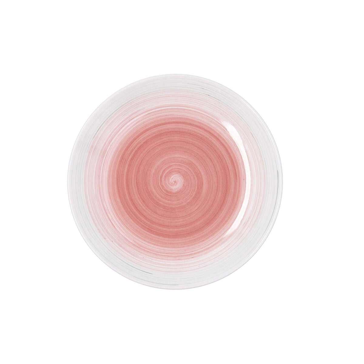 Jälkiruokalautanen keramiikka Ø 19 cm, pinkki, 12 osaa, pinottava astiasarja
