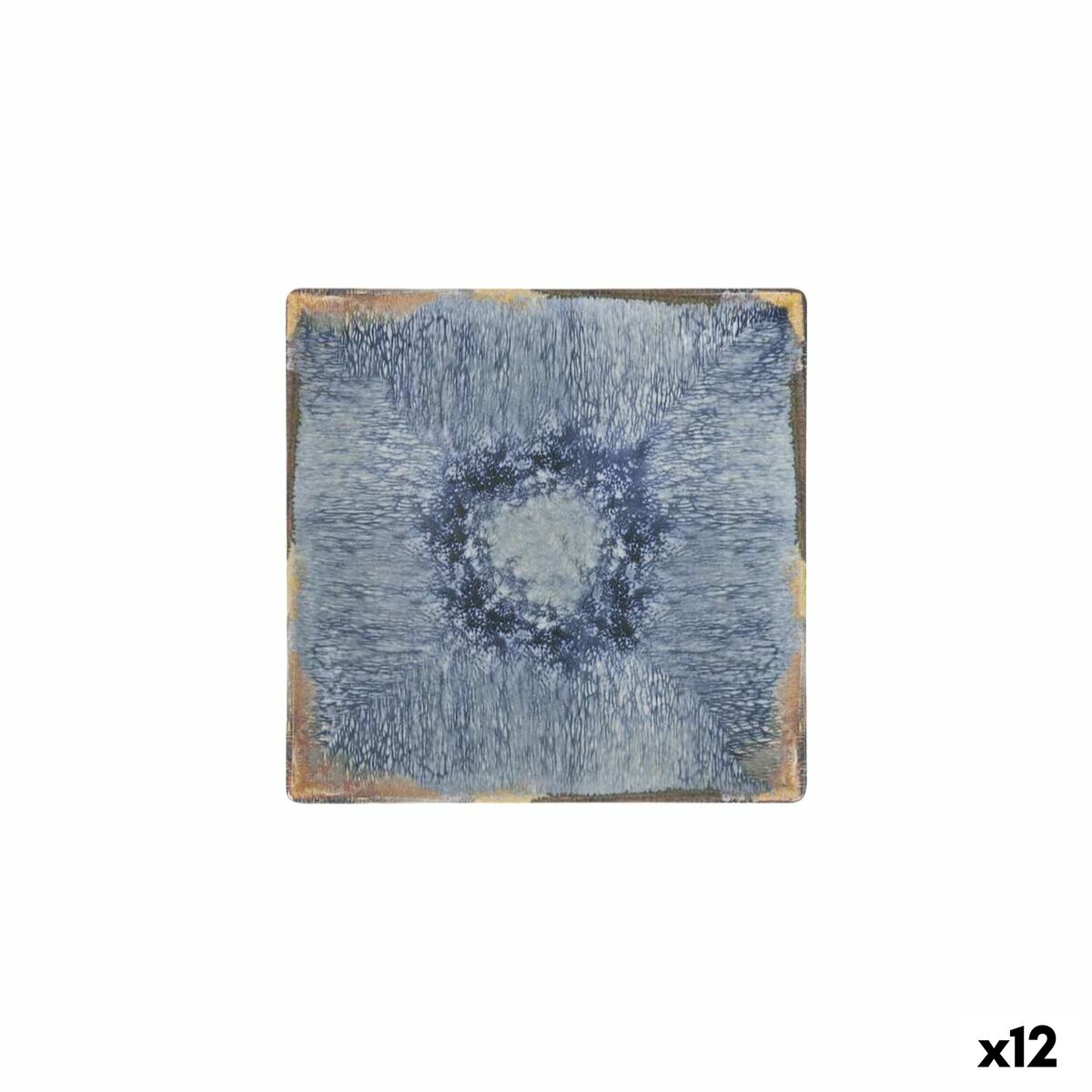 Jälkiruokalautaset 18 x 18 x 2 cm, 12 kpl - Aelia La Mediterránea sarja