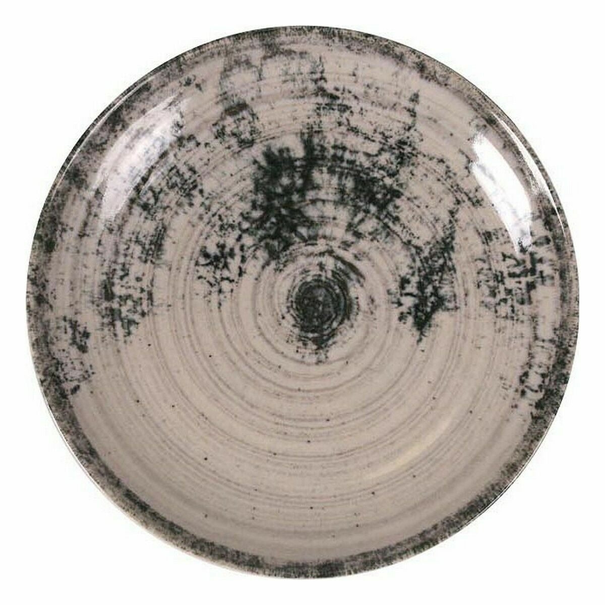 Jälkiruokalautanen Ø 19,8 cm, harmaa rustiikkipinta, 12 kpl tarjoiluun & arkeen