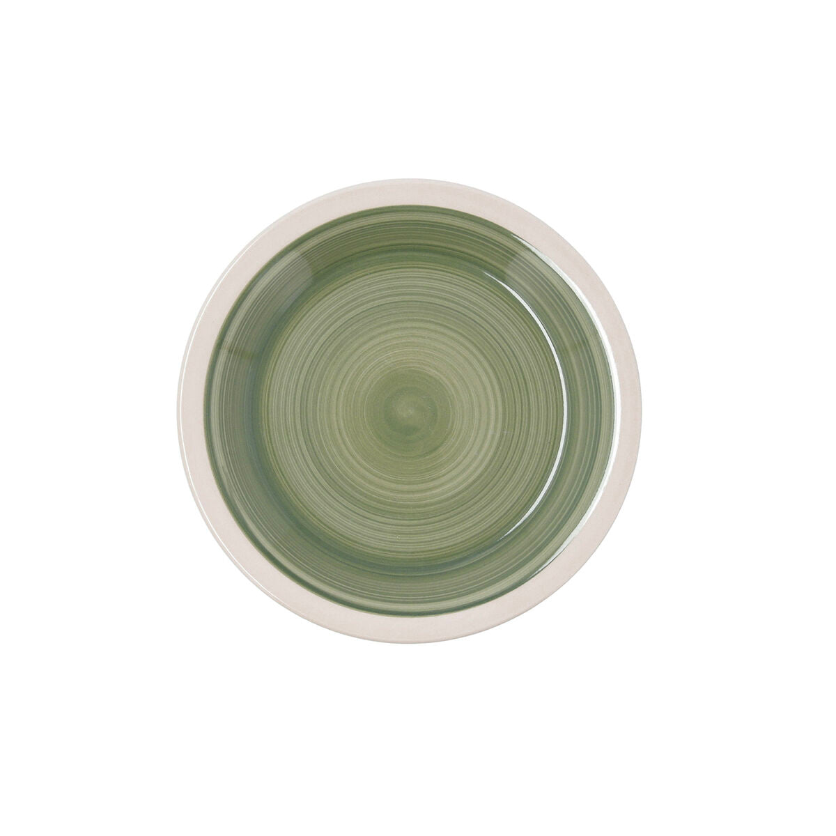 Jälkiruokalautaset 12 kpl Ø 19 cm, pinottavat vihreät, keramiikka, astiasto