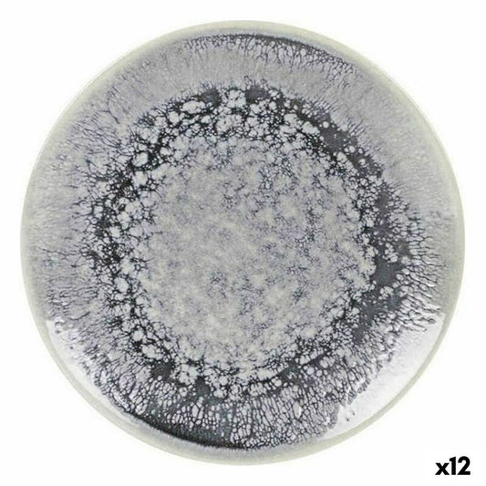 Jälkiruokalautaset 20 cm, posliini 12 kpl, harmaa kuviointi