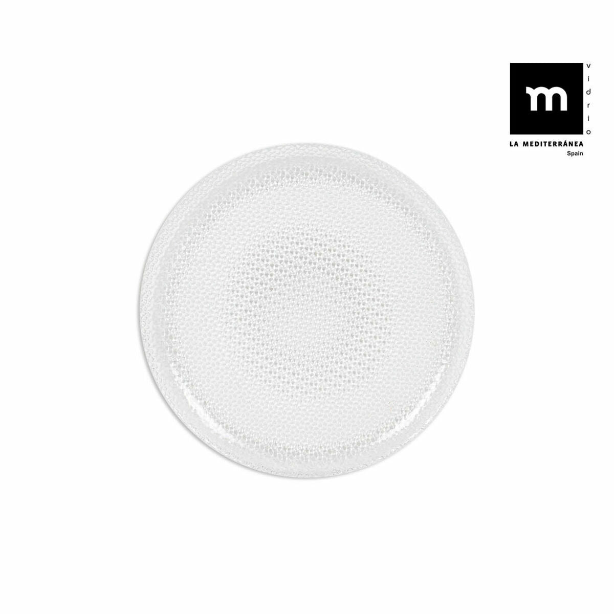 Jälkiruokalautaset 24 kpl teksturoitu lasi ø 19 cm, 1,7 cm - La Mediterránea