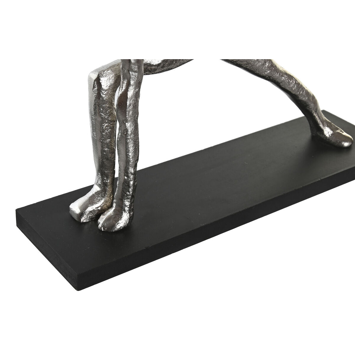 Koristehahmo 3 kpl jooga-asennot, hopea & musta, 33 x 10 x 35 cm sisustukseen