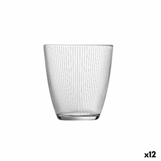 Juomalasit 310 ml astianpesukoneenkestävät, 12 kpl - raidallinen läpinäkyvä