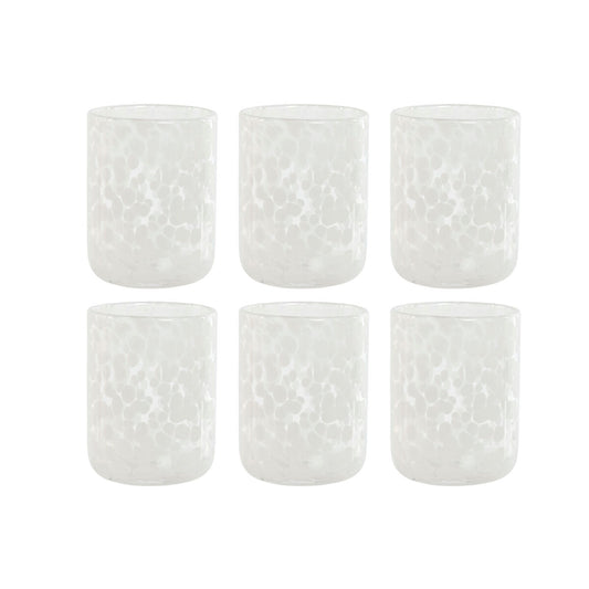 Juomalasit 320 ml 6 kpl, kristallilasi vintage, 8,3×10,5 cm, ruokapöytään
