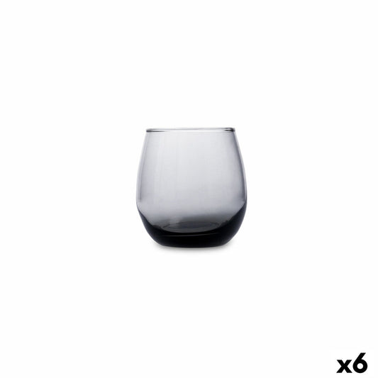 Juomalasit 320 ml 6 kpl, harmaa lasi - tiskikoneeseen & jääkaappiin Luminarc