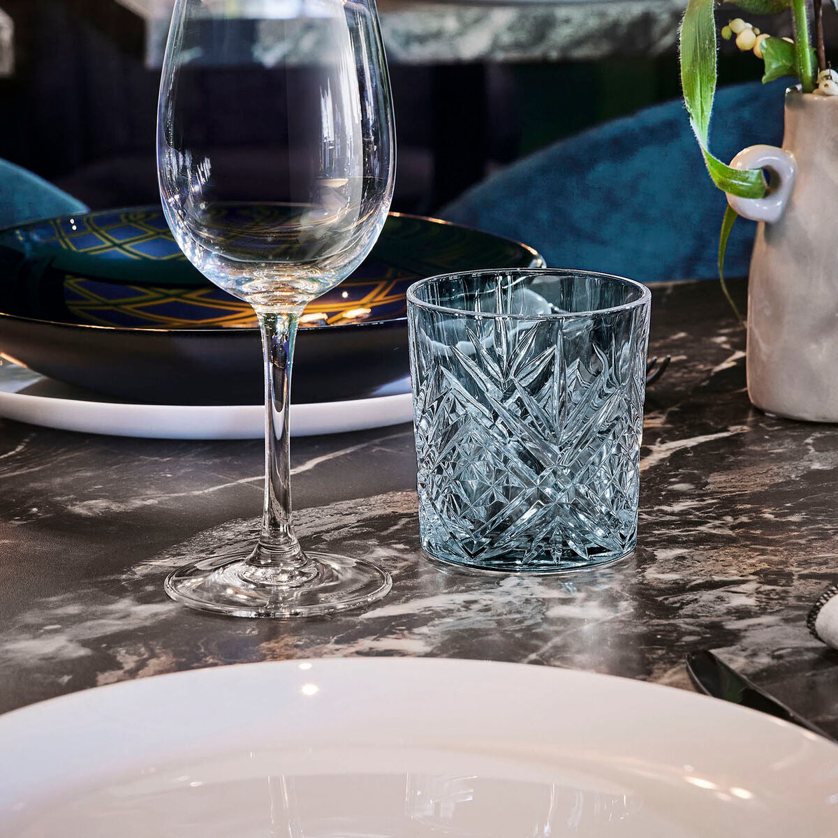 Juomalasit 330 ml 6 kpl, koristekuvio, astianpesukoneeseen sopivat - Broadway