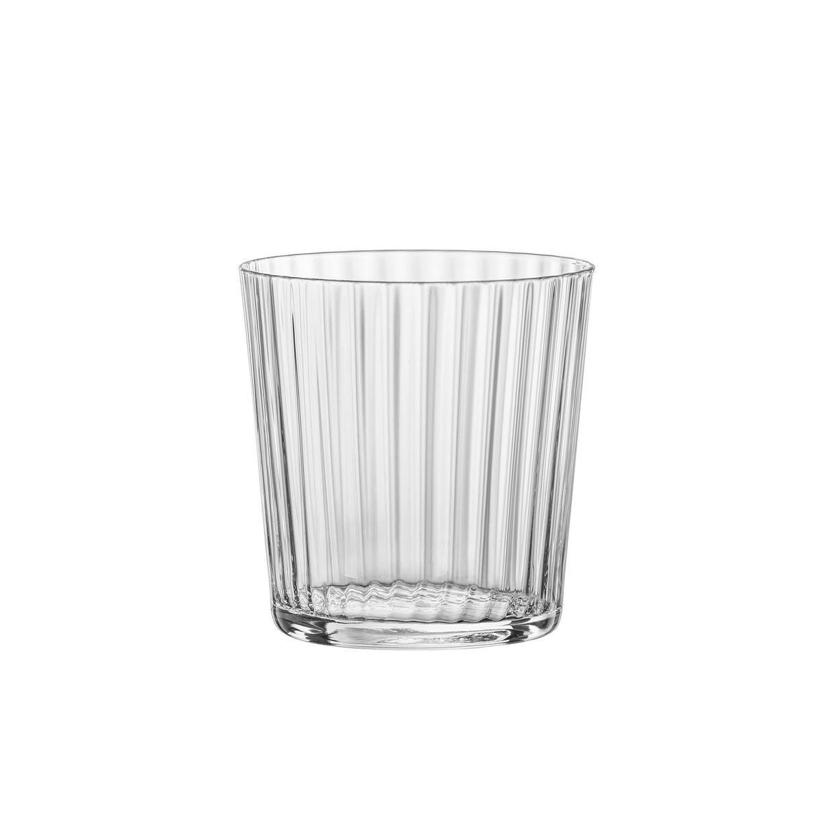 Juomalasit 350 ml, 6 kpl, kirkas lasi, uritettu malli keittiöön arkeen & juhlaan