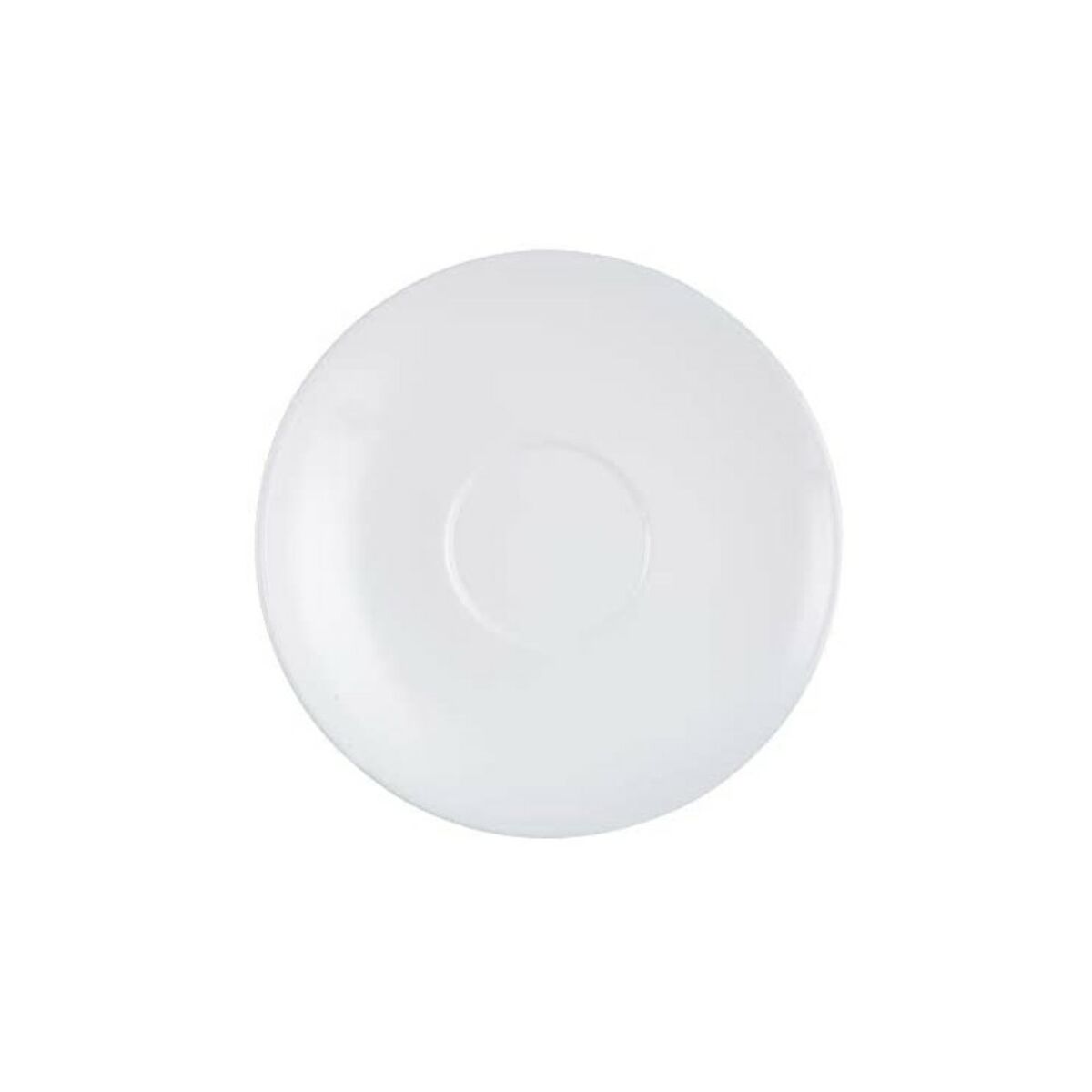 Kahvikupin aluslautanen Ø 15 cm lasia, valkoinen 6 kpl, ravintolamalli Arcoroc