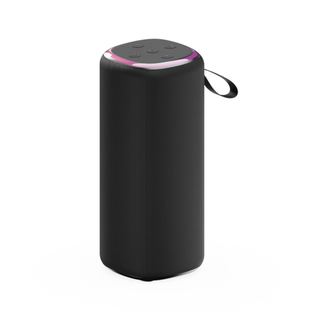 Kannettava Bluetooth-kaiutin 10 W, LED-valo, musta – kevyt ja kompakti