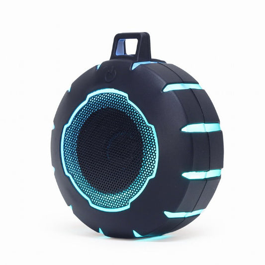 Kannettava Bluetooth-kaiutin 5.0 - LED-valo, 500 mAh, mikro-USB, musta