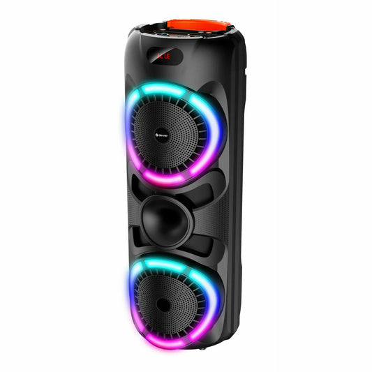 Kannettava Bluetooth-kaiutin LED-valoilla, akku 2–3 h, kaksi kaiutinta Denver