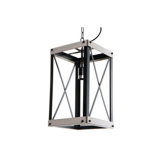 Kattovalaisin metallikehys, musta & ruskea, E27 220 V 50 W, 25 x 25 x 43 cm