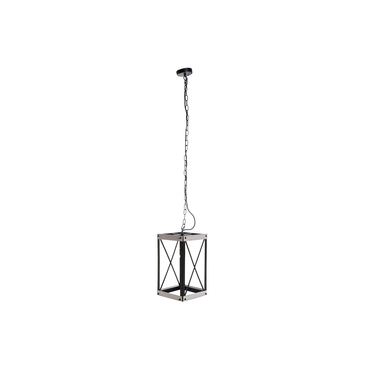 Kattovalaisin metallikehys, musta & ruskea, E27 220 V 50 W, 25 x 25 x 43 cm