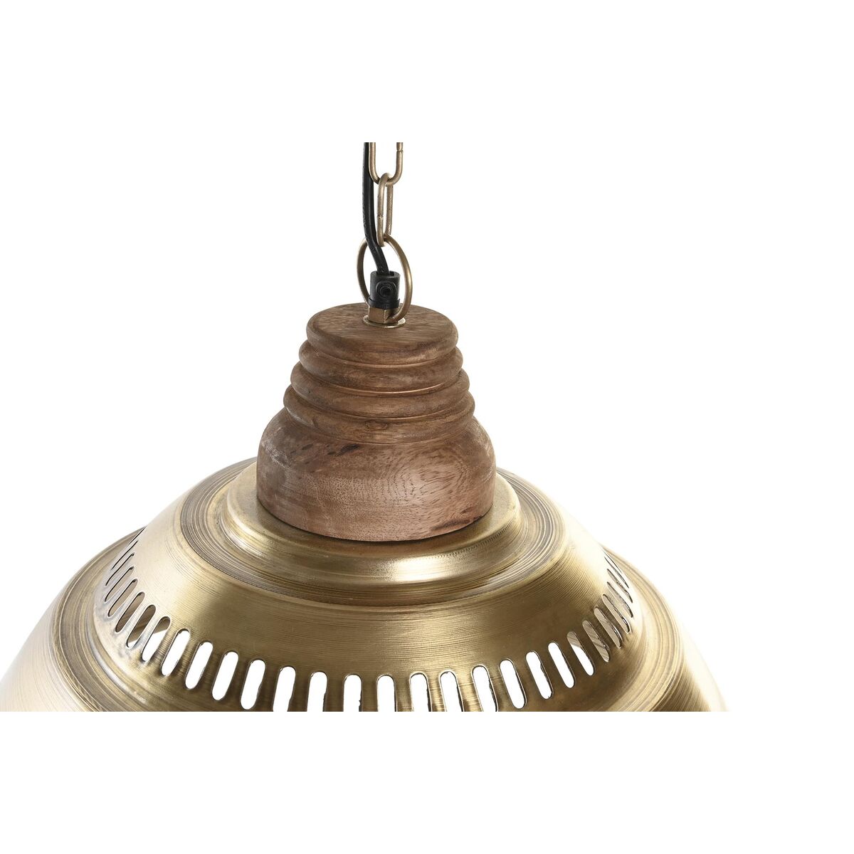 Kattovalaisin metallikupu mangopuu 50 W kullankeltainen, E27 - 43×43×31 cm