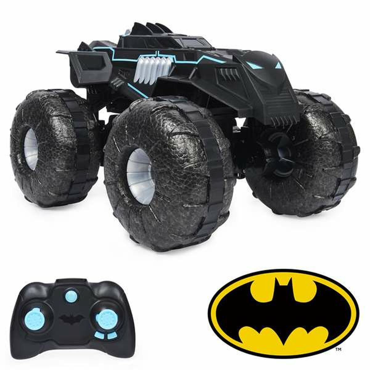 Kauko-ohjattava auto maastokelpoinen Batmobile, radio-ohjaus, lapsille 4+