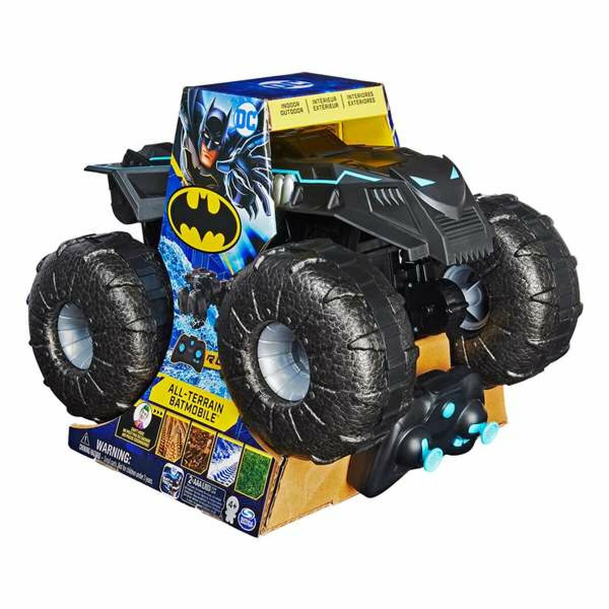 Kauko-ohjattava auto maastokelpoinen Batmobile, radio-ohjaus, lapsille 4+