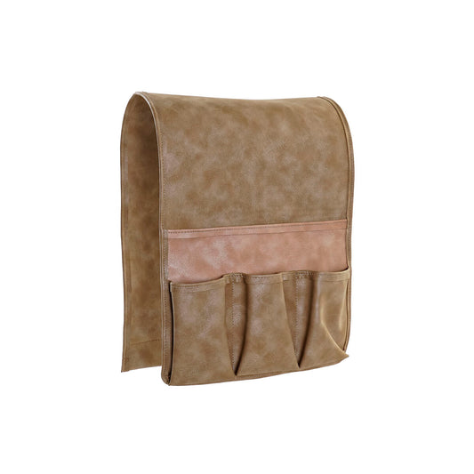 Kaukosäätimen pidike sohvalle, tasku polyuretaani ruskea-beige 30×0,5×90 cm