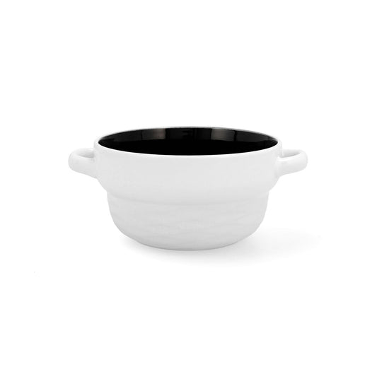 Keittokulho 500 ml 6 kpl, kaksivärinen keramiikka, pinottava, kotikeittiöön
